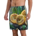 thumbnail image 2 of Pofeuu Fresh Passion Fruit Still Life Prin Men's Swim Trunks Quick Dry Bathing Suit Swimming Board Shorts Mesh Lining Beach Swimwear-Medium, 2 of 6