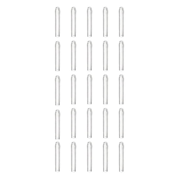 Uxcell 100pcs Round Rubber End Caps 2mm ID Bolt Covers Caps Vinyl Rubber Flexible Screw Thread Protectors for Metal Tube Rod Bolts, Translucent