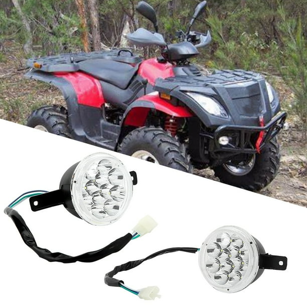 Faro delantero para motocicleta, 2 piezas, 12 V, LED, faro delantero izquierdo, LED, faro delantero izquierdo y derecho, tecnología avanzada