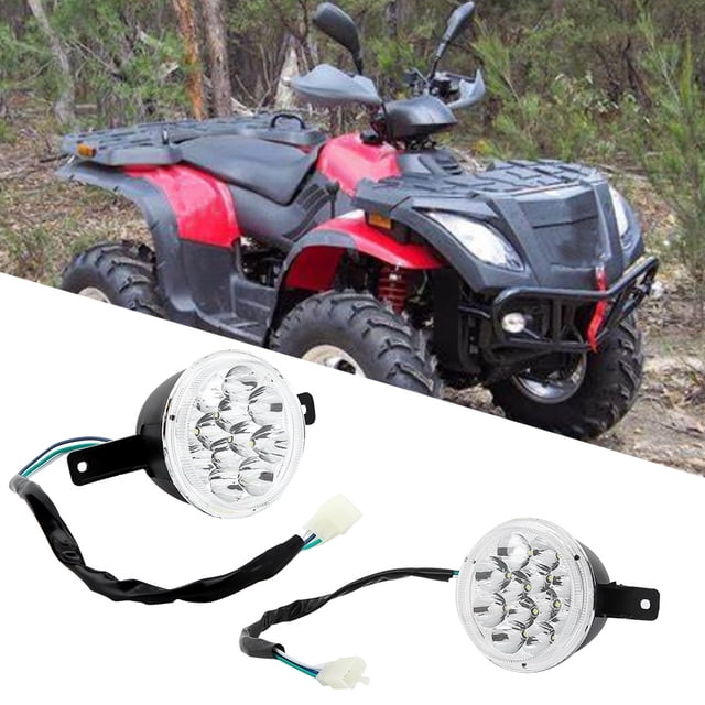 Faro delantero para motocicleta, 2 piezas, 12 V, LED, faro delantero izquierdo, LED, faro delantero izquierdo y derecho, tecnología avanzada