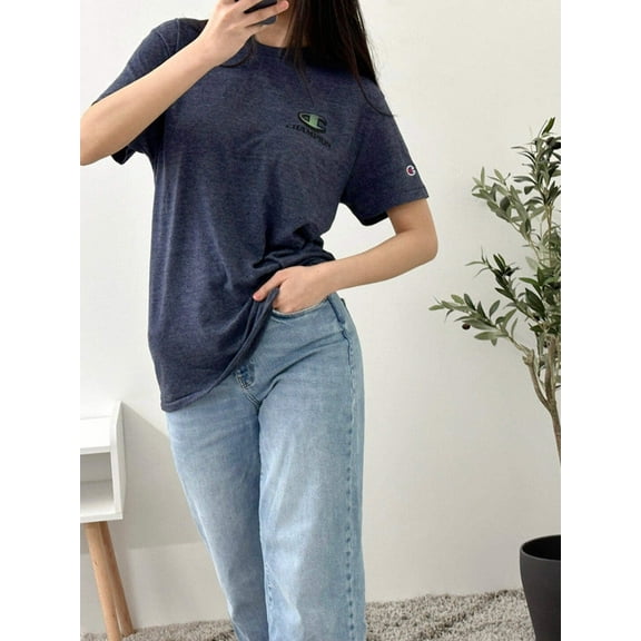 Champion Graphic Powerblend T-shirt Navy Heather T8533G 586Z0A WDP