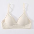 thumbnail image 1 of Sujetador push up sin costuras con tiras de gelatina para mujer, sujetador deportivo antiflacidez para dormir, 1 of 6