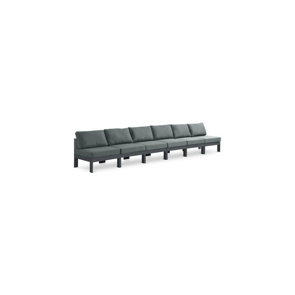 Meridian Furniture Nizuc Grey Outdoor Patio Modular Sofa
