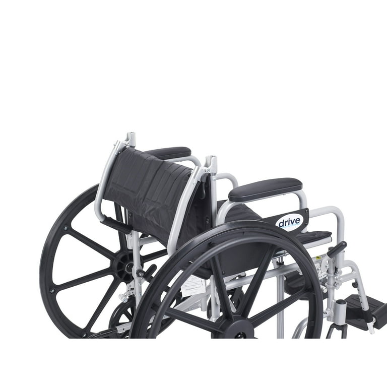 Drive Medical Poly Fly Light Weight Transport Chair Wheelchair