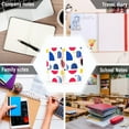thumbnail image 6 of FORMRS 1-Subject Spiral Notebook 8" x 5" College Ruled 60 Refillable Sheet A5 Hard Cover, Blue Retro Shapes, 6 of 7