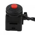 thumbnail image 2 of Motorbike Handlebar Switch, Plastic Waterproof 22mm Handlebar Engine Stop Button  For Scooter For ATV, 2 of 8