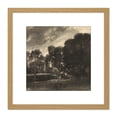 thumbnail image 1 of David Lucas East Bergholt Suffolk 1832 Painting 8X8 Inch Square Wooden Framed Wall Art Print Picture with Mount, 1 of 4