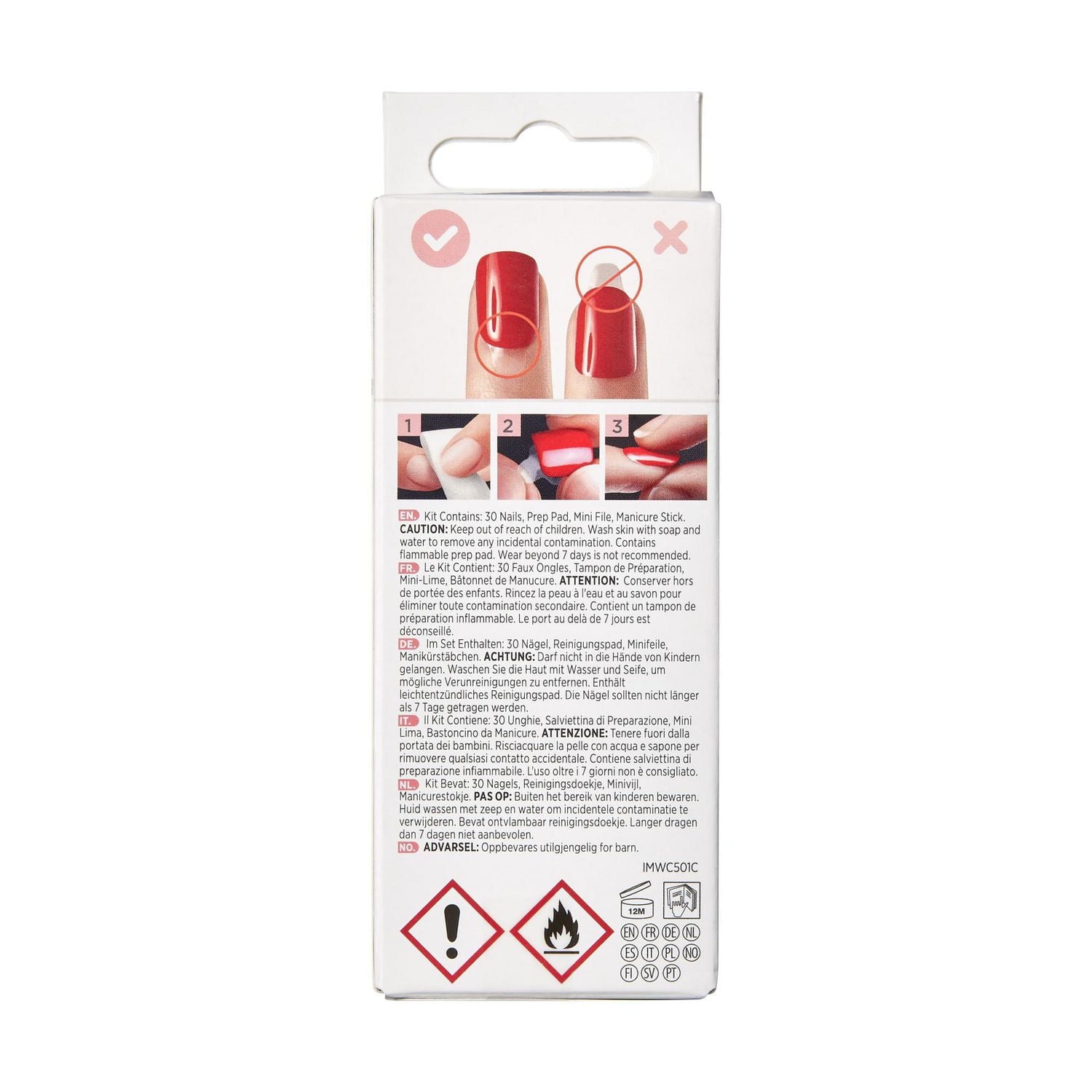 KISS ImPRESS Press-On - Just a Dream - Fake Nails, 30 Count, Short