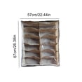 thumbnail image 3 of Underbed Storage Organizer, Sliding Drawer Under Sofa Shoe Rack, Pull Out Storage Box with Rollers Non-Woven Fabric Brown, 3 of 4