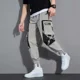 thumbnail image 4 of Pantalones de hombre Harem Hip Hop Multibolsillos Verano Multibolsillos Empalme Pantalones Cargo para Hombre Spandex Ropa Vintage Nailon Largo Emo, 4 of 5