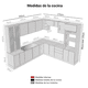 thumbnail image 3 of Cocina Integral Completa Modular Madesa Lux 566cm BN, 3 of 10
