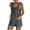 Dark Gray, variant on Wyobmus Womens Short Rompers Loose Solid Color Sleeveless Square Neck Bubble Ruched Jumpsuit Adjustable Straps Wide Leg Shorts Overalls Olive Green