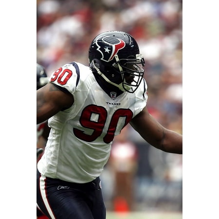 Canvas Print Football Player Professional Defensive End Stretched Canvas 10 x