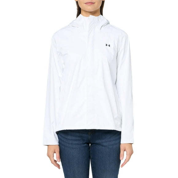 Chaqueta Under Armour Cloudstrike 2.0 para mujer, blanco/blanco/negro