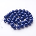 thumbnail image 3 of 10Strand Natural Mashan Jade Round Beads Strands Dyed Midnight Blue 10mm Hole: 1mm about 41pcs/strand 15.7 inch, 3 of 6