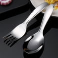 thumbnail image 3 of MasteelfCA 4Pcs Serving Spoon Serving Fork Stainless Steel Large Service Cutlery for Home Kitchen, 3 of 9