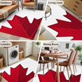 thumbnail image 6 of Canada Maple Leaf Washable Area Rugs 3'x5', Canada Day July 1st Low Pile Throw Living Room Rug Non-Slip Sturdy Edge Binding Carpet for Indoor Entryway Bedside Kitchen, 6 of 9
