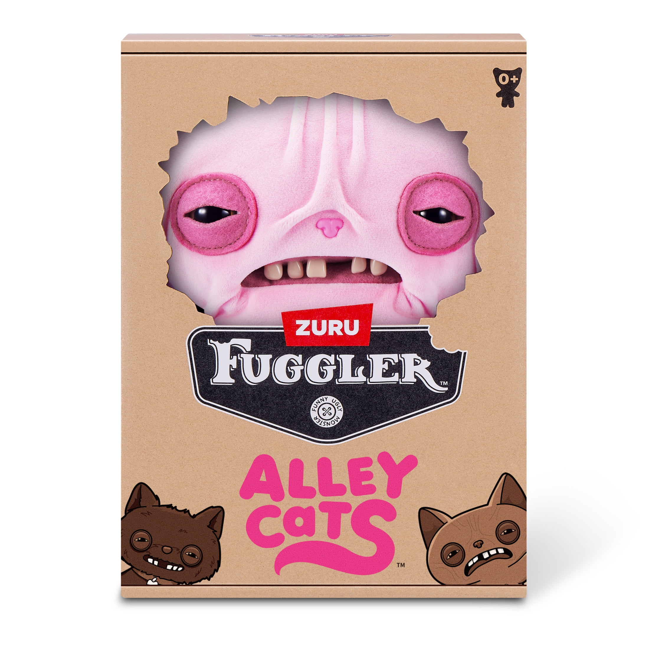 Fuggler Alley Cats 9 inch Wrinkle McStinkles), Funny Ugly Monster Stuffed Animal Toy by ZURU