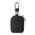 thumbnail image 1 of Estuche rígido portátil de cuero sintético para auriculares con bolsillo de malla y llavero, bolsa protectora para guardar auriculares, 1 of 5