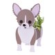 thumbnail image 1 of Macetero para perros Chihuahua maceta pequeña y única para mascotas macetero para perros para personas ANGGREK  Otros, 1 of 8
