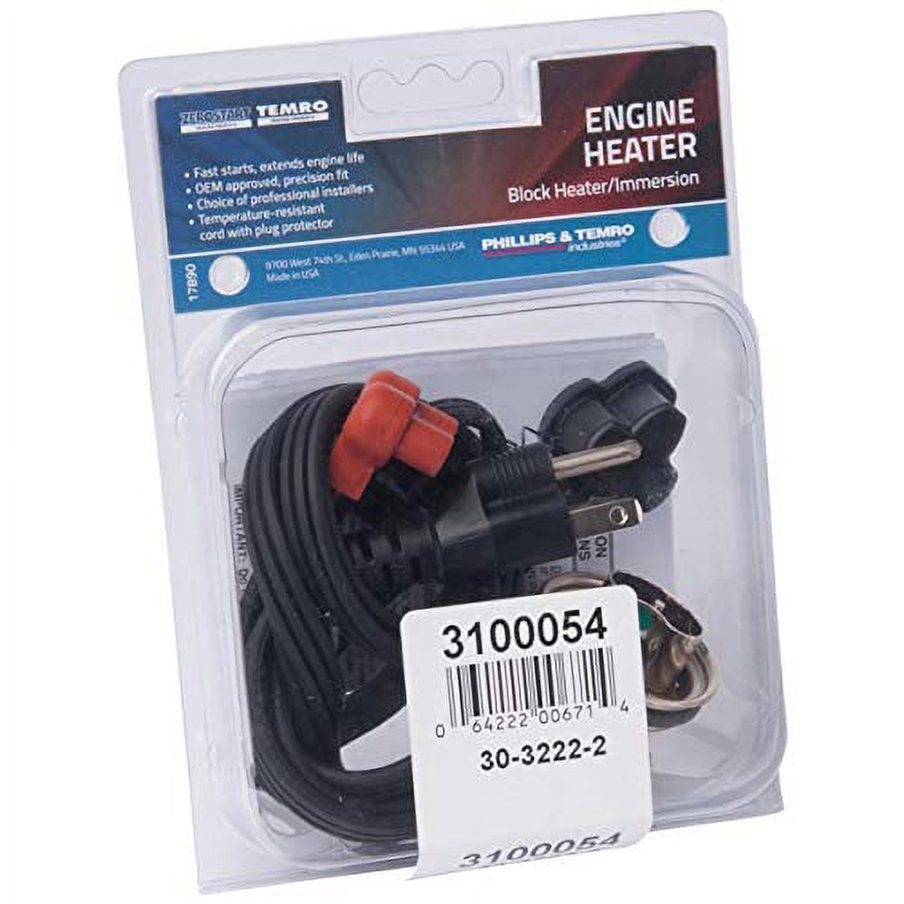 ENGINE HEATER - 600W 120V 1-58 PLUG AMC GM FORD INTERNATIONAL JEEP MASSEY FERGUSON Fits select: 1988-2004 CHEVROLET S TRUCK, 1999-2005 CHEVROLET SILVERADO