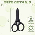 thumbnail image 2 of FACEGA Scissors All Purpose,Pointed 3.5" Fabric Scissors,Straight Handle Craft Scissors,Black, 2 of 7