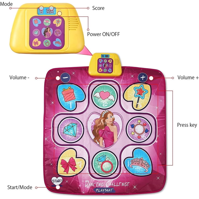 Zendure Dance Mat - Dance Mixer Rhythm Step Play Mat - Dance Game