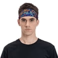 thumbnail image 2 of Daiia Colorful Fall Leaves printed Men's Performance Headband,Sports Headbands,Moisture Wicking Workout Headband, 2 of 9