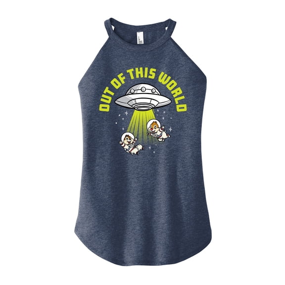 Mickey & Friends - Out of This World - Juniors High Neck Tank Top