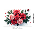 thumbnail image 3 of Toile de Fond Décorative pour Cabine Photo avec Roses Rouges et Roses Parfaite pour Fête Mariage Événement d'Anniversaire de la Saint-Valentin Fond Romantique, 3 of 3