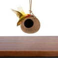 thumbnail image 4 of UPOUART hanging nest for small bird Parrot Swing Bed Coconut Shell Exercise Tool Outdoor Use 1Pcs, 4 of 8