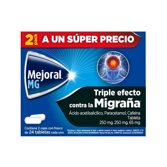 Pastillas Mejoral Migraña 48 piezas