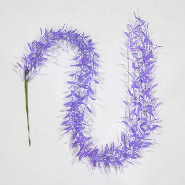 Planta de simulación, flor falsa, enredadera, planta verde, decoración para colgar en la pared, sala de estar, decoración de interior con clorofilo, hojas de sauce llorón