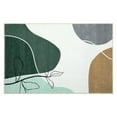 thumbnail image 3 of Hasoo 2' x 3' Area Rug Modern Geometric Floral Rug Washable Non-Slip Door Mat Indoor Floor Carpet Green, 3 of 6