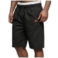 thumbnail image 2 of Horkkom Work Shorts for Men Summer Elastic Waist Drawstring Hiking Shorts Outdoor Gym Workout Shorts with Pockets L, 2 of 5