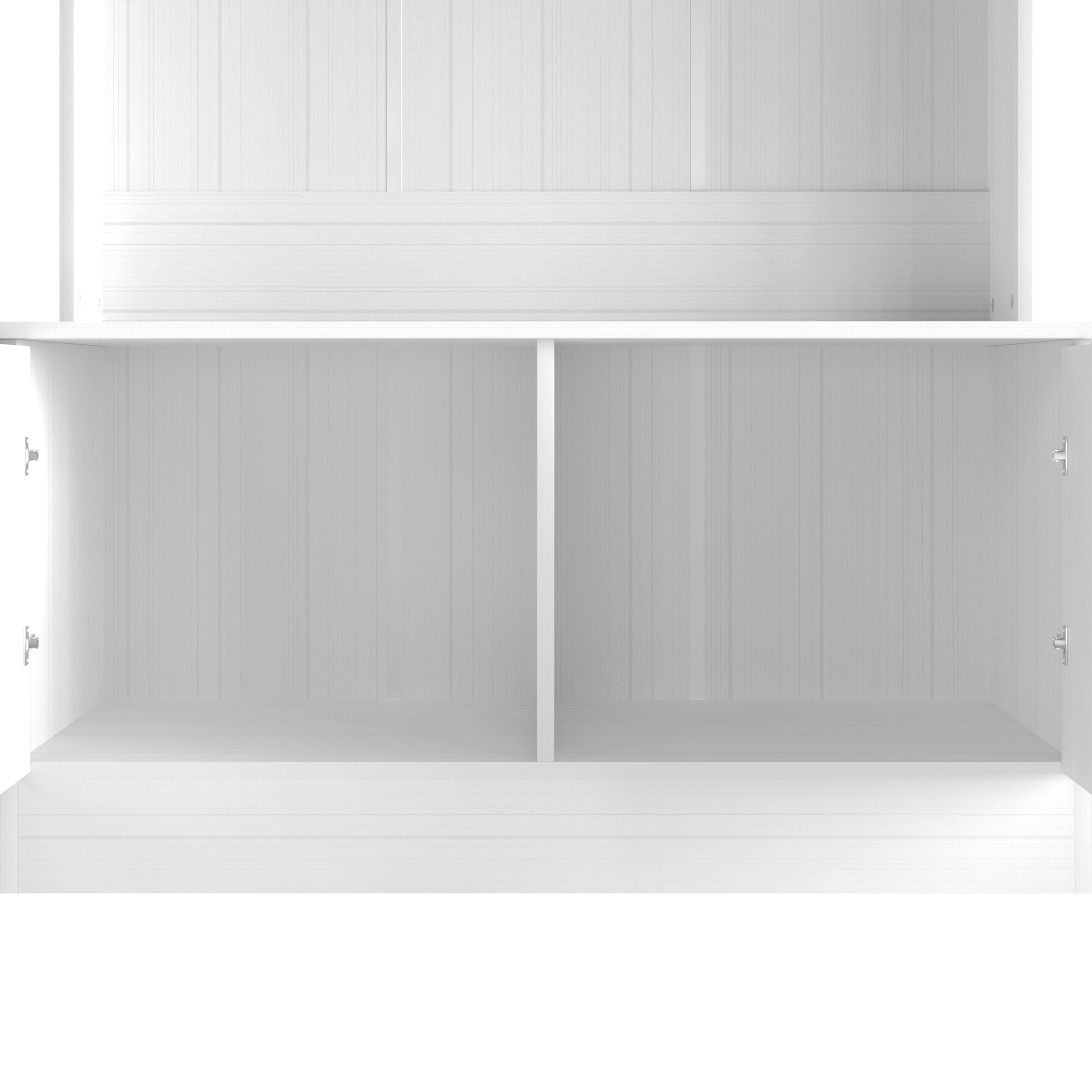 CASTLE PLACE Classic Multipurpose Hall Tree with Bench, White