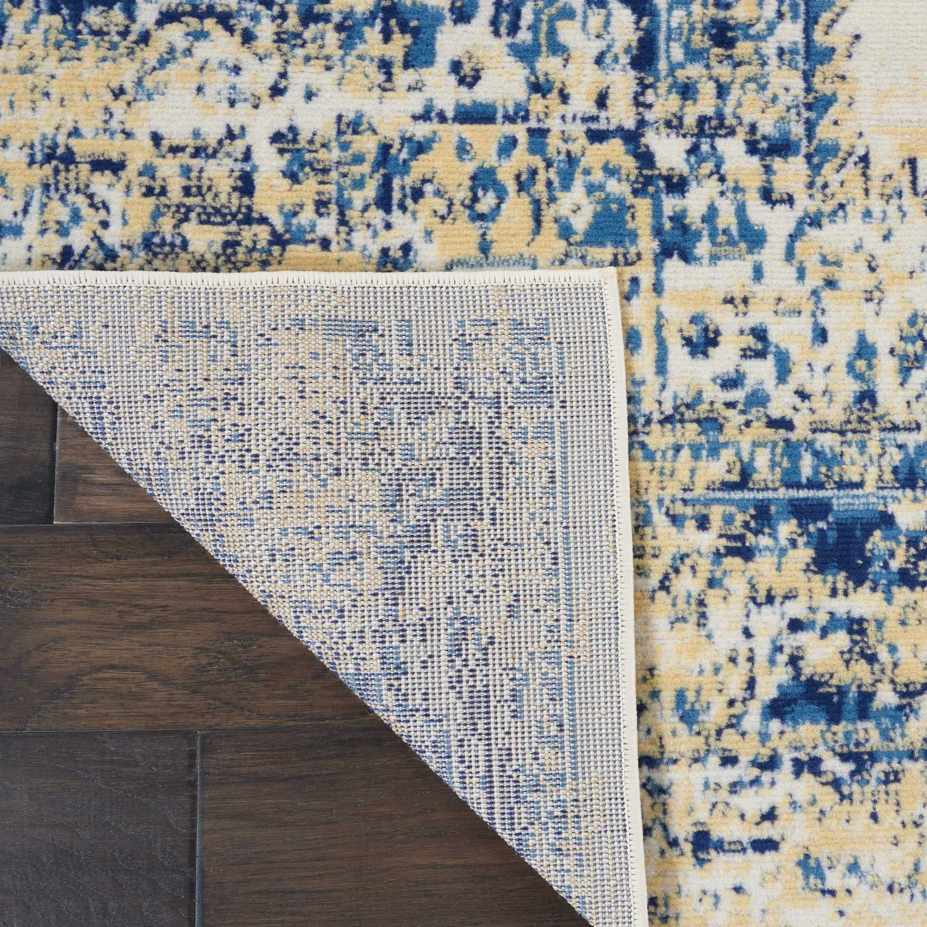 Desert Fields Contemporary Medallion Loomed Area Rug, 0.5' x 0.7'