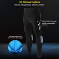 thumbnail image 3 of Riding Pants Men's Mountain Bike Pants with 3D Silicone Cushion Reflective Breathable Gradient Compression Riding Tights Cycling Pants, 3 of 9