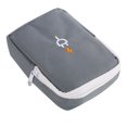 thumbnail image 3 of Organizador de dispositivos USB digital de viaje portátil, kit de almacenamiento con cremallera y cables de cargador (negro y gris), 3 of 7