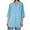 Blue, variant on BAODANN Women's Casual Loose Fit 3/4 Sleeve Linen Shirt Stylish Breathable Summer Top For Everyday Wear Womens Long Sleeve T Shirt Tops Womens Short Sleeve Loose Casual Tee Long Sleeve T Shirt Women