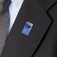 thumbnail image 2 of Beach Trip Surfing Surfer Dogs Metal Rectangle Lapel Hat Pin Tie Tack Pinback, 2 of 4