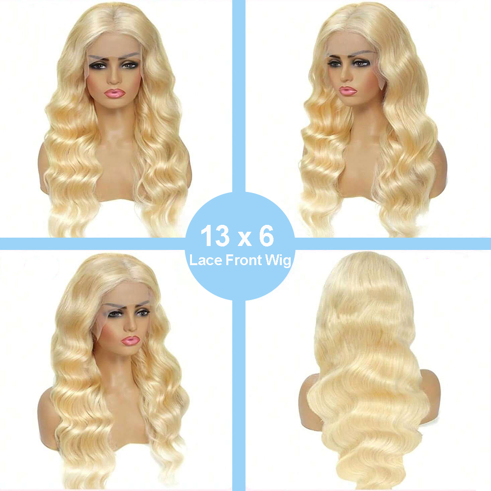 30 Inch 613 13x6 Lace Front Wig Human Hair 200 Density Blonde Body Wave Lace Front Wigs Human Hair Pre Plucked 613 HD Lace Frontal Wig 13x6 Blonde Wig Human Hair 613 Human Hair Wig for Women