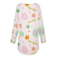 thumbnail image 4 of Pxiakgy Hauts de Pâques pour Femmes en Solde, Chemise à Manches Longues Imprimée Œuf de Pâques et Lapin Col Rond Décontracté Chandail en Molleton Printemps Pâques Lapin Œuf de Pâques Col Rond Ample Décontracté, 4 of 5