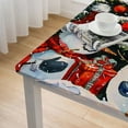 thumbnail image 5 of HAOXIT Christmas Rectangle Table Cloth Printed Table Cover Christmas for Dining Room Kitchen Decoration 46*46, 5 of 8