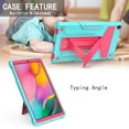 thumbnail image 3 of Galaxy Tab A 10.1 2019 Case T510 T510, Allytech Heavy Duty Protection Multi Angle Viewing Stand Shockproof Kids Friendly Rugged Back Cover Case for Samsung Galaxy Tab A 10.1" 2019, Aqua/Rose, 3 of 4