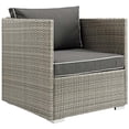 thumbnail image 1 of Modway Repose Fauteuil de Patio en Gris Clair et Charbon, 1 of 5