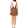 thumbnail image 3 of Vestido de tirantes ajustables para mujer INSPIRE CHIC, casual, por encima de la rodilla, color marrón, 3 of 7