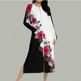 thumbnail image 5 of Aboser Women's Soft Zipper Robe Full Length Long Sleeve Housecoat Elegant Floral Printed Sleepwear Lightweight Loose Fit Nightgowns with Side Pockets, 5 of 9