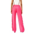 thumbnail image 4 of Mxiqqpltky Women Mesh Sheer Ruffle Cover Up Pants, 4 of 8