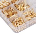 thumbnail image 2 of 480PCS Blade Terminal Golden Copper Plated Tin Contacts Cable Connector Terminal for Motorbike, 2 of 7